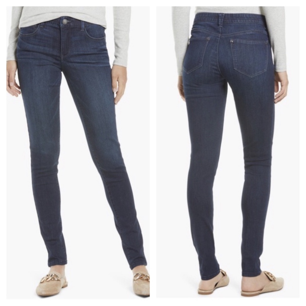 Wit & Wisdom Jeans Women’s 16 ‘Ab’Solution Dark Wash denim Skinny elastic waist